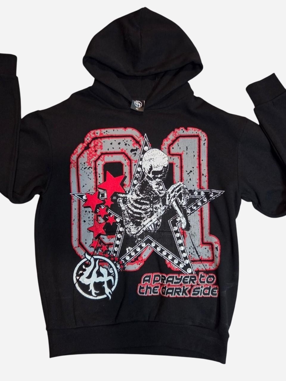 NWOT Lost Hills "A Prayer to the Dark Side" Hoodie
Black, Red, White Men's XL
